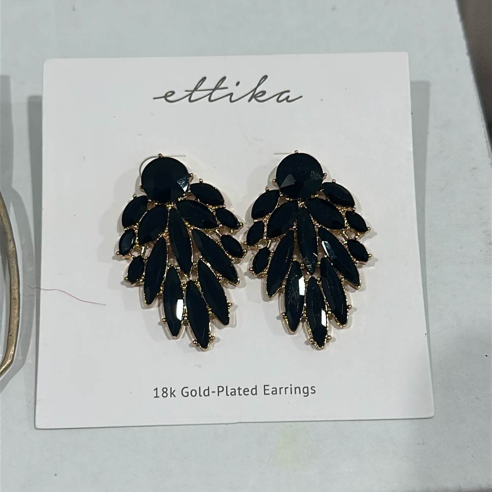 Ettika Earrings. Never Worn.